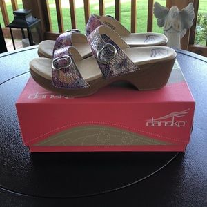 Dansko Sophie Floral Wedges